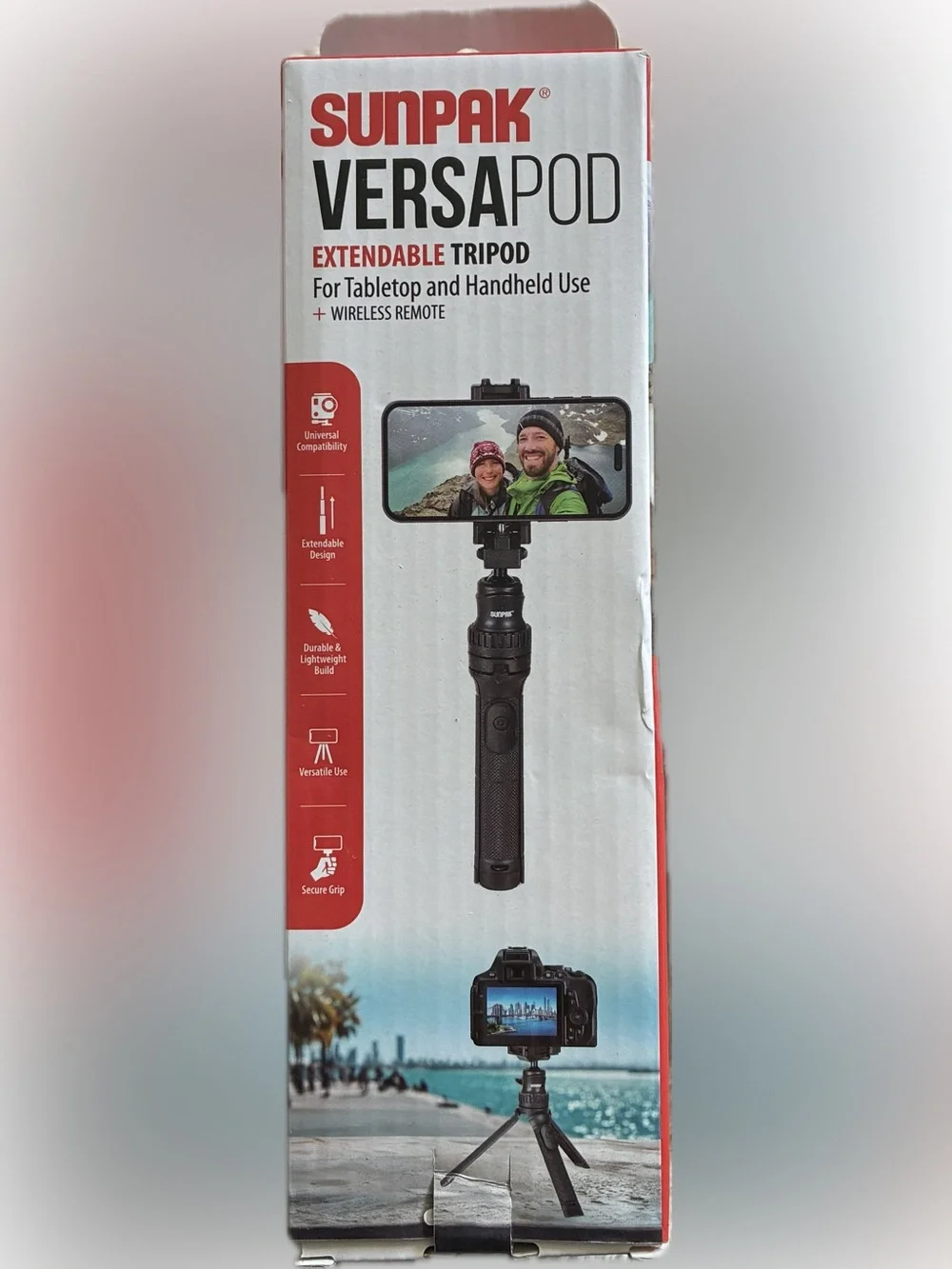 sunpak versapod extendable Tripod+ wireless remote